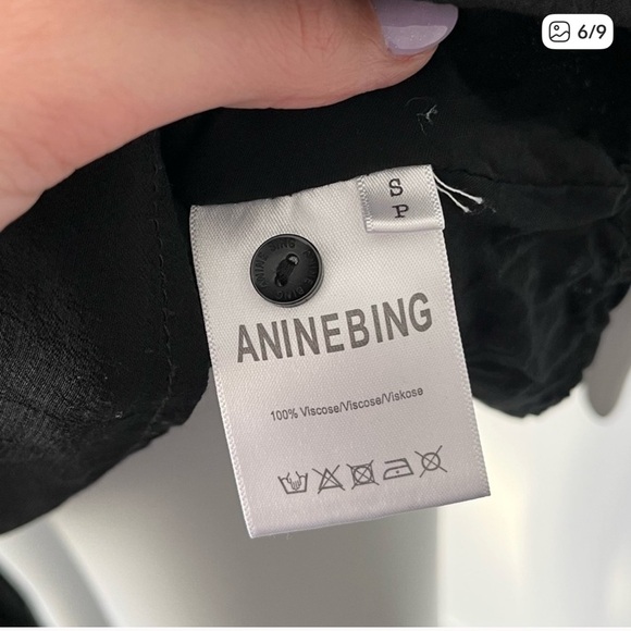 Anine Bing Black Long Sleeve Dress - Picture 9 of 11